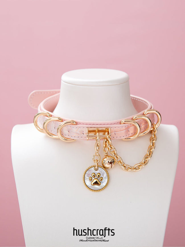 Doppellagiges Choker-Halsband mit Pfotenanhänger Main Image