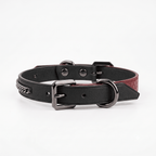Dual Skin Collar & Cuff Set – Red Python × Black Leather | Hushcrafts® - Hushcrafts LLC