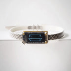 EchoWave II – Snakeskin LED Choker & Bracelet, Custom Engraving | Hushcrafts® - Hushcrafts LLC