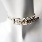 EchoWave II – Snakeskin LED Choker & Bracelet, Custom Engraving | Hushcrafts® - Hushcrafts LLC