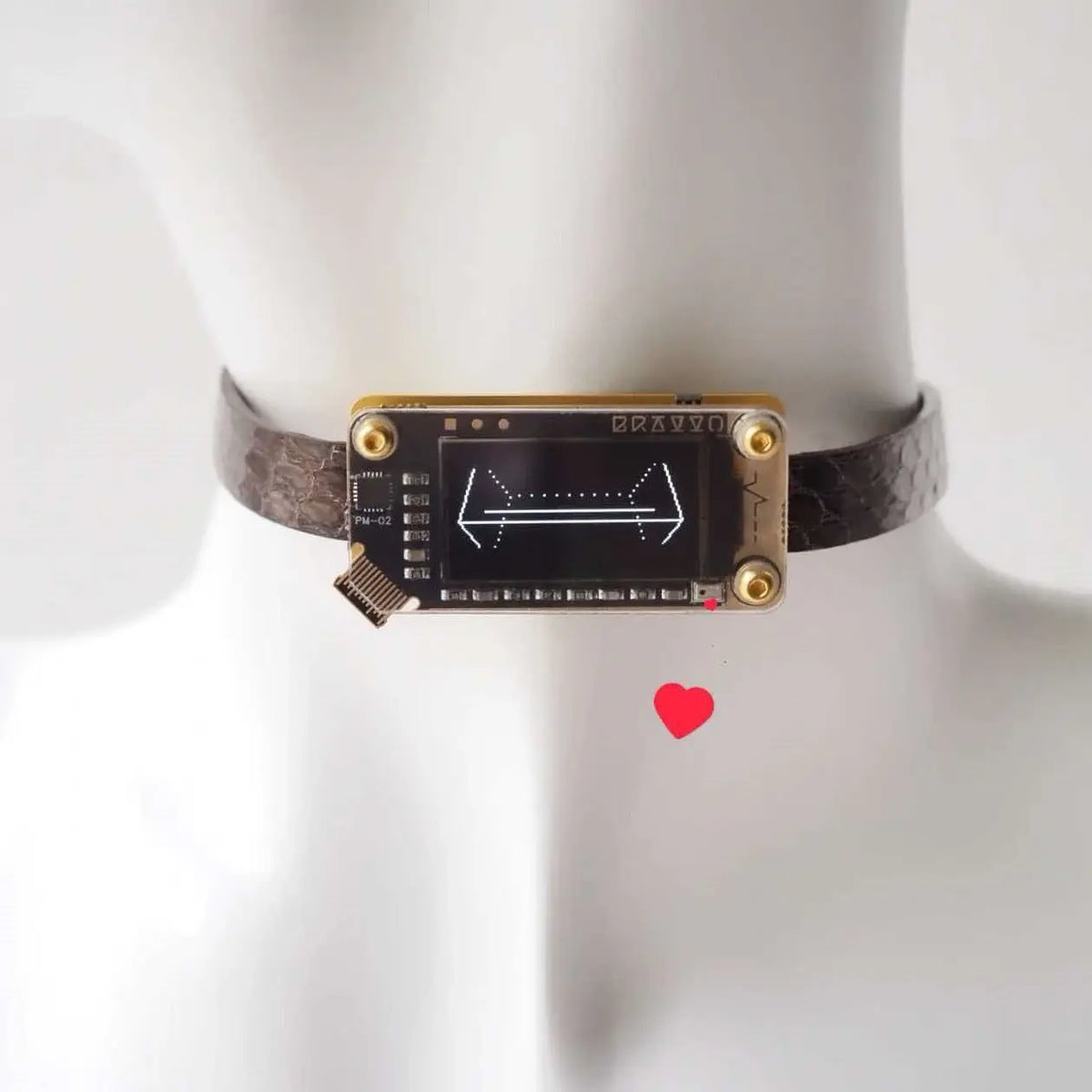 EchoWave II – Snakeskin LED Choker & Bracelet, Custom Engraving | Hushcrafts® - Hushcrafts LLC