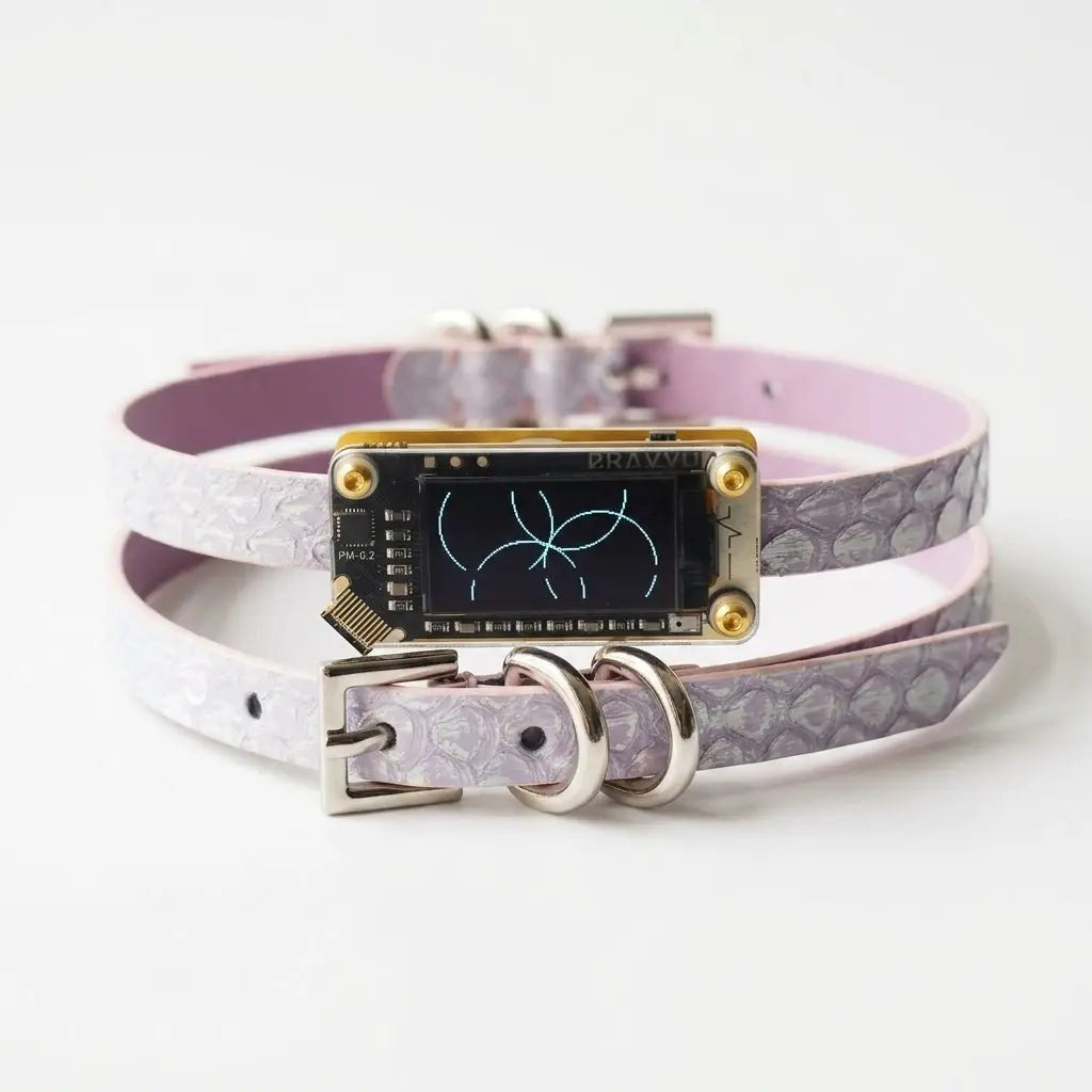 EchoWave II – Snakeskin LED Choker & Bracelet, Custom Engraving | Hushcrafts® - Hushcrafts LLC