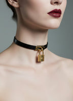 "Enchanted Lock" Choker - Kelly Buckle, Luxury Edition - Hushcrafts LLC