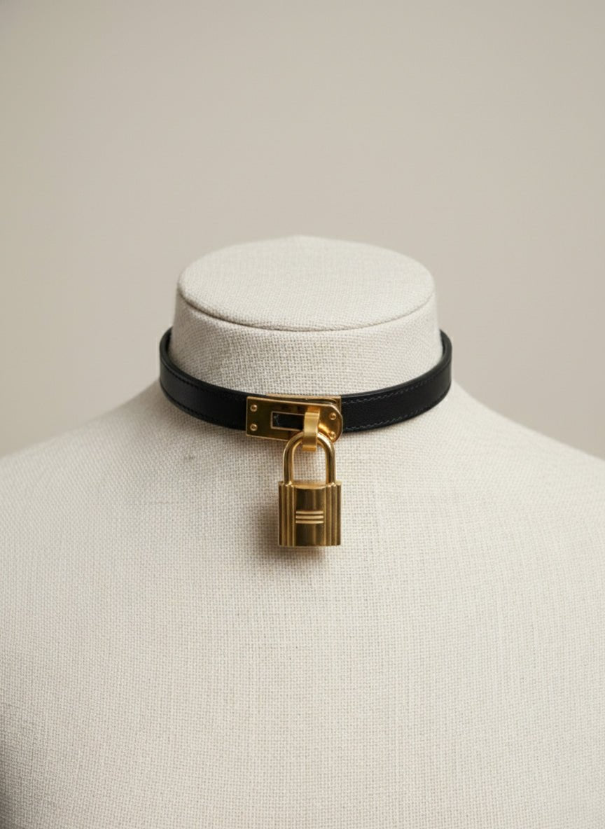 "Enchanted Lock" Choker - Kelly Buckle, Luxury Edition - Hushcrafts LLC