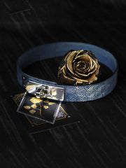 Eternal Rose Leather Choker - Hush