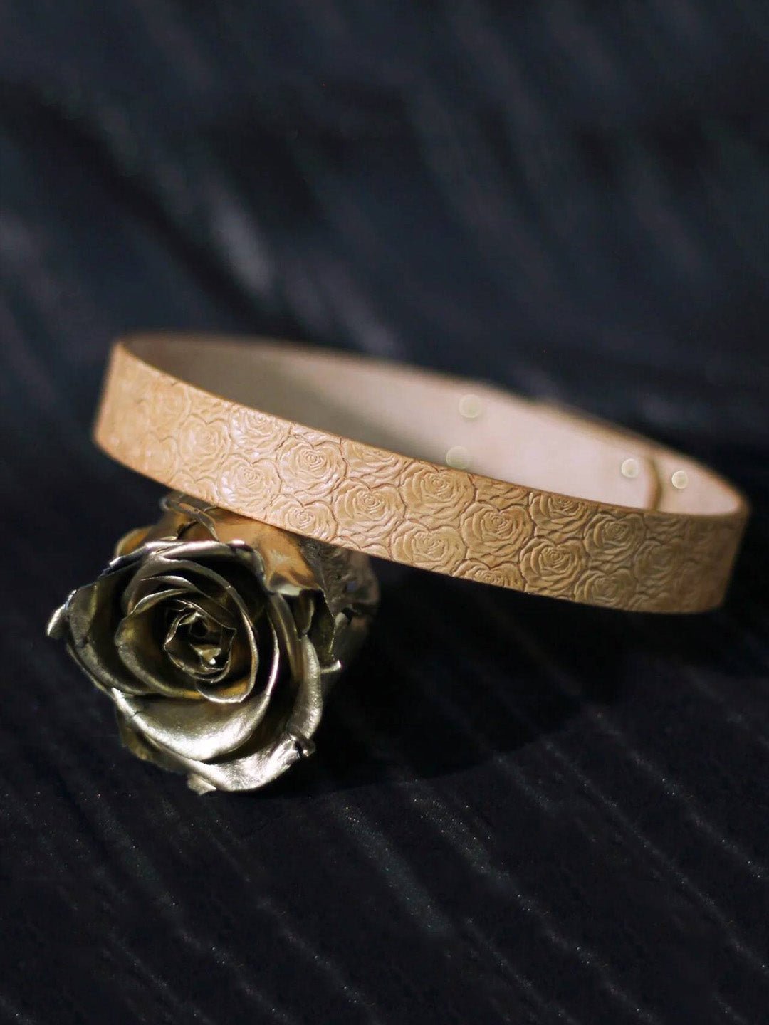 Eternal Rose Leather Choker - Hush