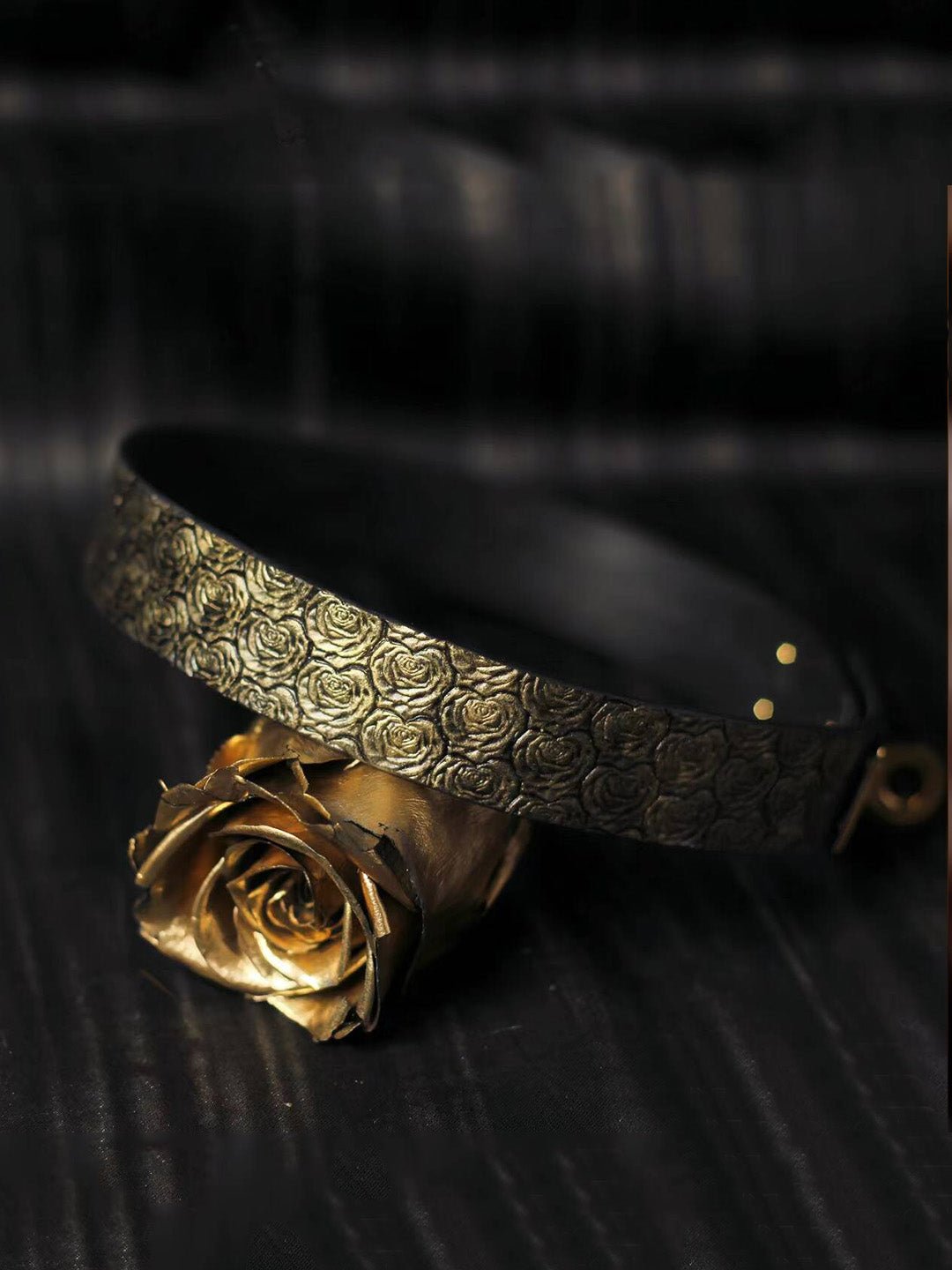 Eternal Rose Leather Choker - Hush