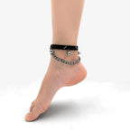 Every Step – Snakeskin Leather Anklet with Sterling Silver Bells | Hushcrafts® - Hushcrafts LLC