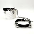 Every Step – Snakeskin Leather Anklet with Sterling Silver Bells | Hushcrafts® - Hushcrafts LLC