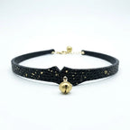Gilded Whisper – Gold-Fleck Snakeskin Leather Anklet with Bell | Hushcrafts® - Hushcrafts LLC
