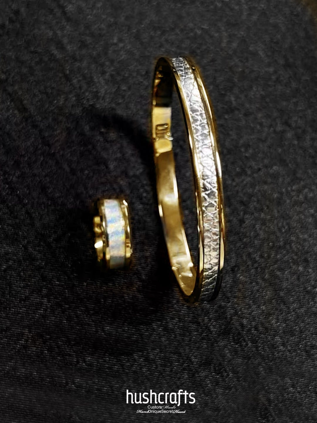 Gold Twilight Gleam Bangle – Lizard - hushcrafts