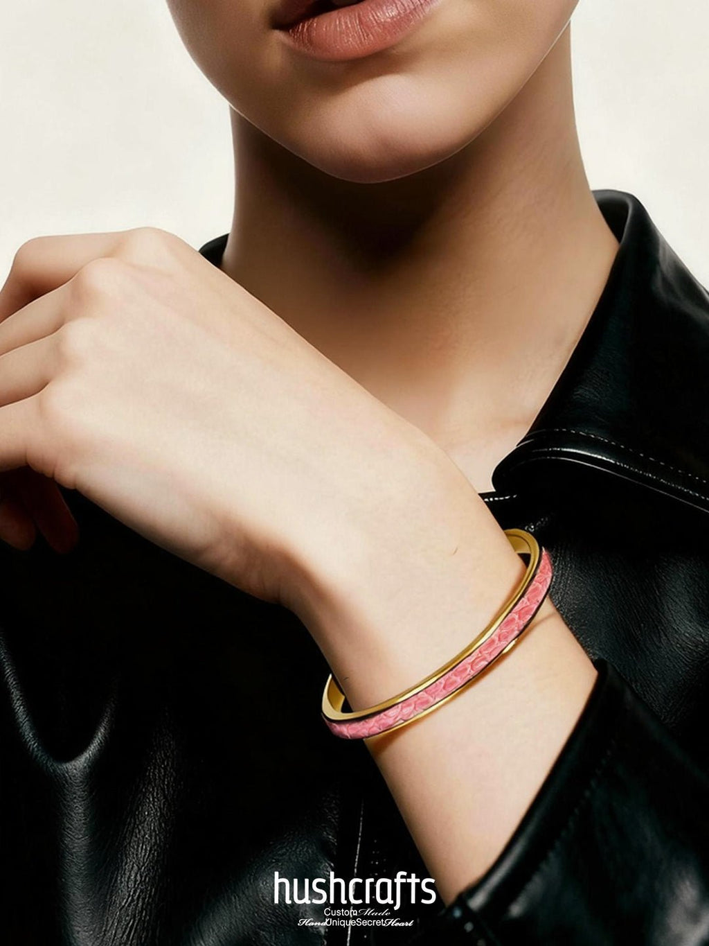 Gold Twilight Gleam Bangle – Lizard - Hushcrafts LLC