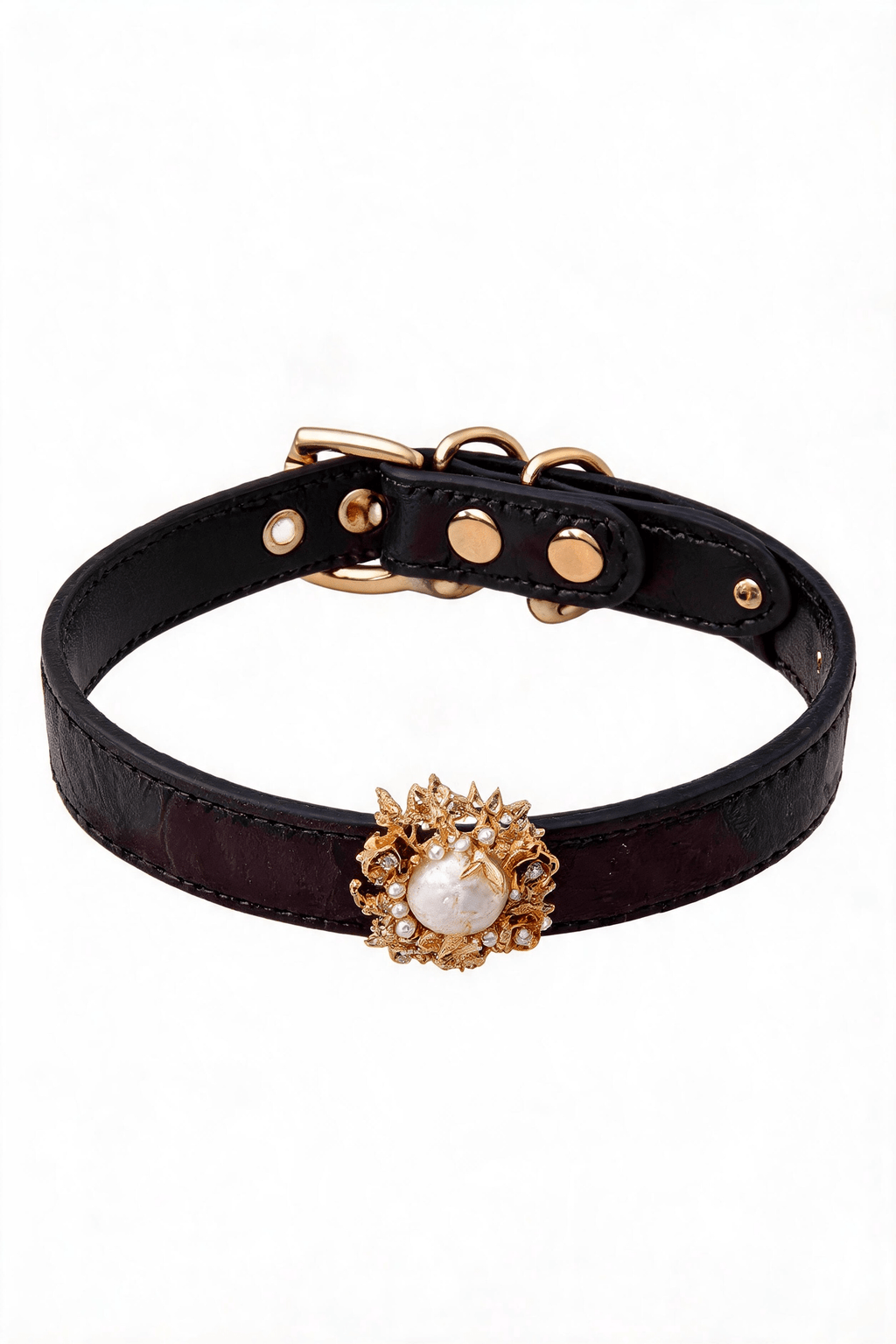 "Golden Halo" Pearl Choker - Hushcrafts LLC