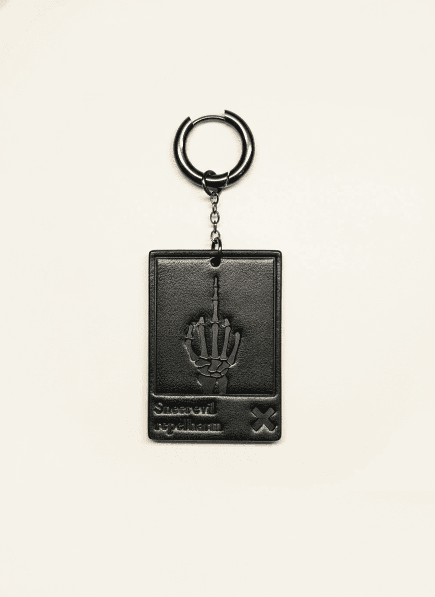 "Grasp Truth" Gothic Skeleton Hand Dangle Earrings - Hushcrafts LLC