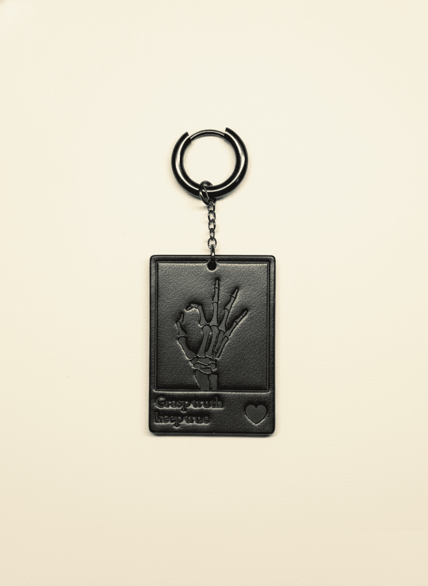 "Grasp Truth" Gothic Skeleton Hand Dangle Earrings - Hushcrafts LLC