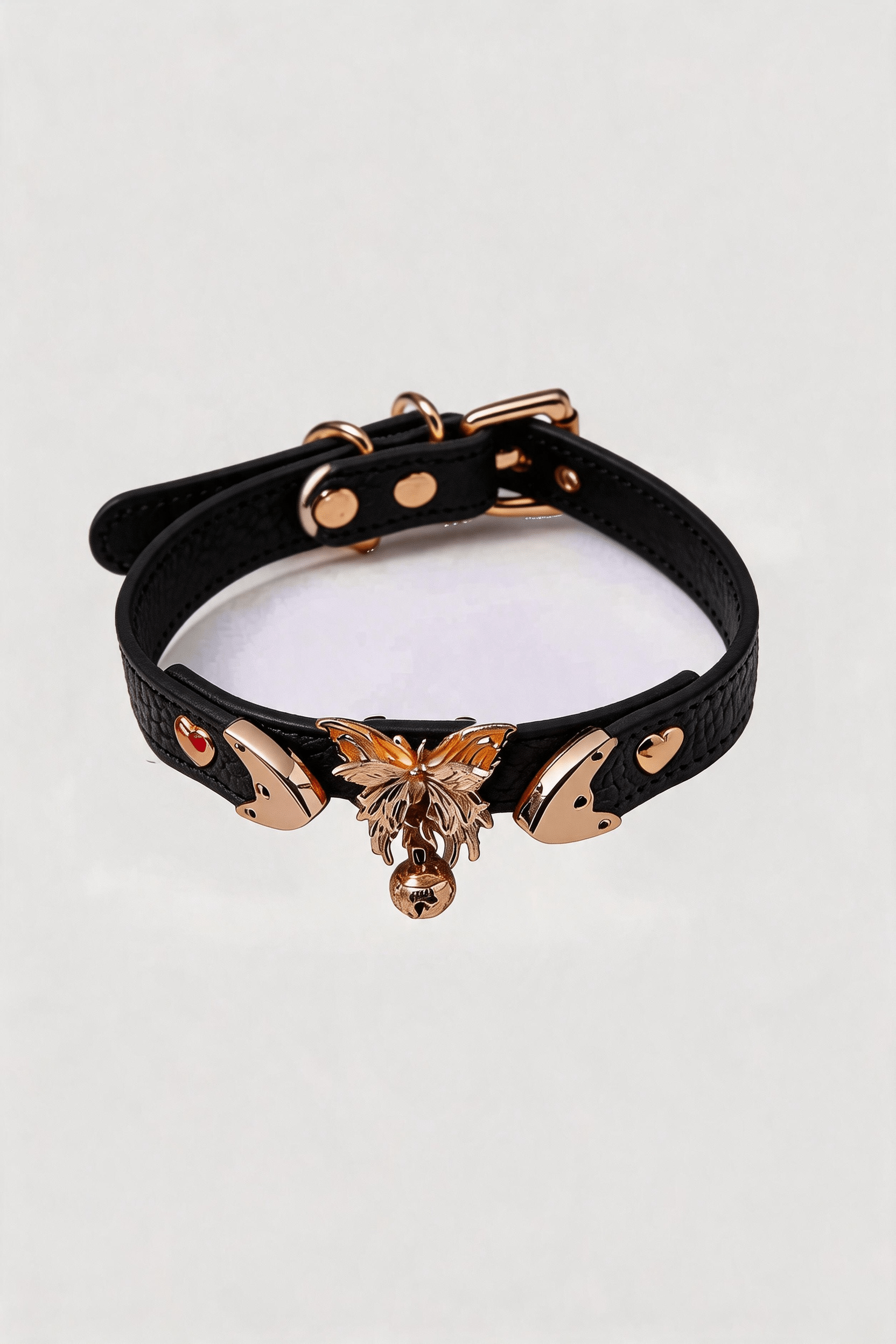 Heart & Butterfly Charm Choker - Hushcrafts LLC