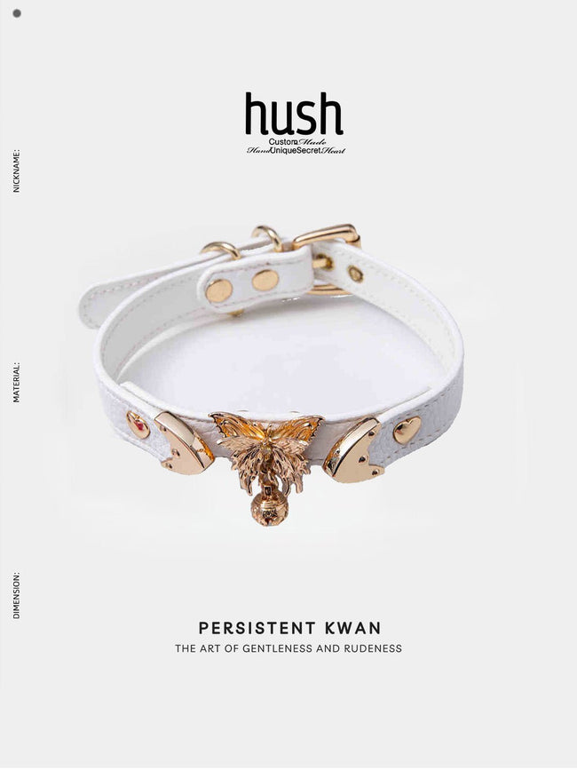 Heart & Butterfly Charm Choker - Hush Hover Image