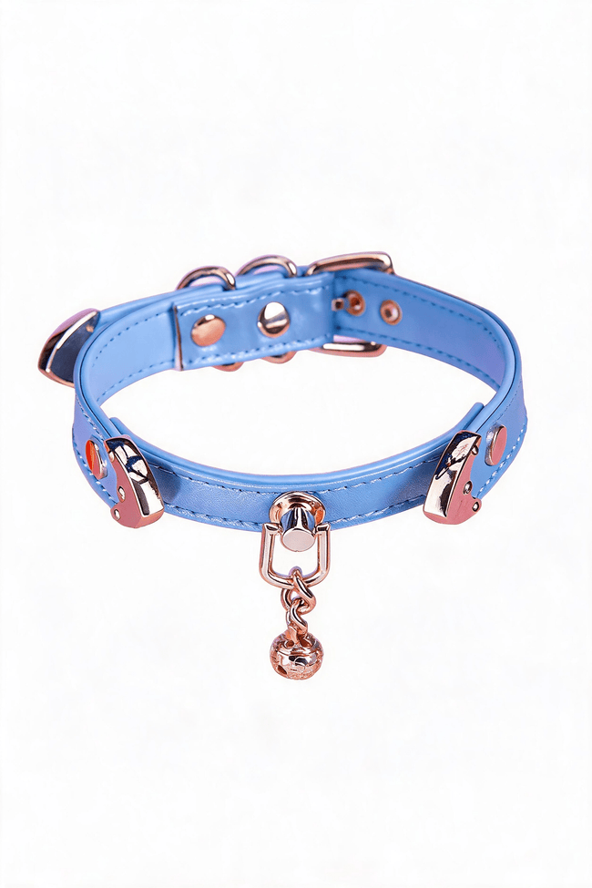 Collier ras du cou en cuir « Heart Echo » Main Image