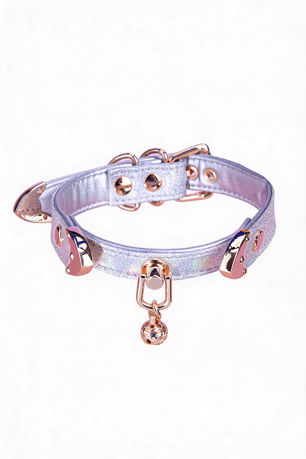"Heart Echo"Leather Choker - Hushcrafts LLC
