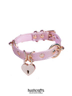 "Heartbound Charm" Leather Choker - hushcrafts