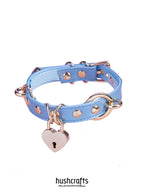 "Heartbound Charm" Leather Choker - hushcrafts