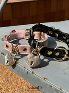 "Heartbound Charm" Leather Choker - hushcrafts