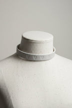 "Heartline Elegance" Leather Choker - Hushcrafts LLC