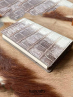 Himalayan Crocodile Leather Planner - hushcrafts