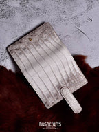 Himalayan Crocodile Leather Planner with Clasp - hushcrafts