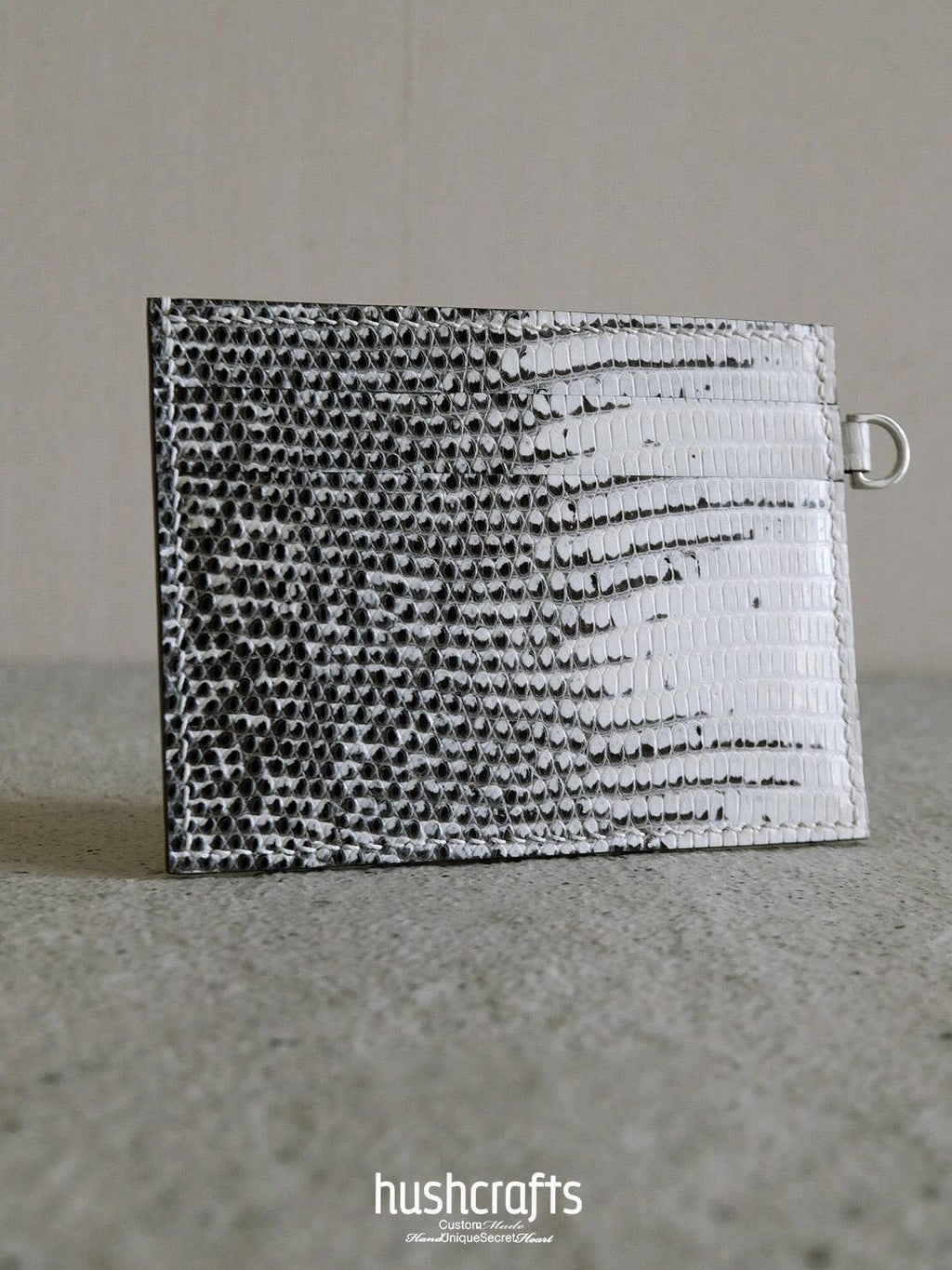 Himalayan Lizard Leather Card Holder - hushcrafts