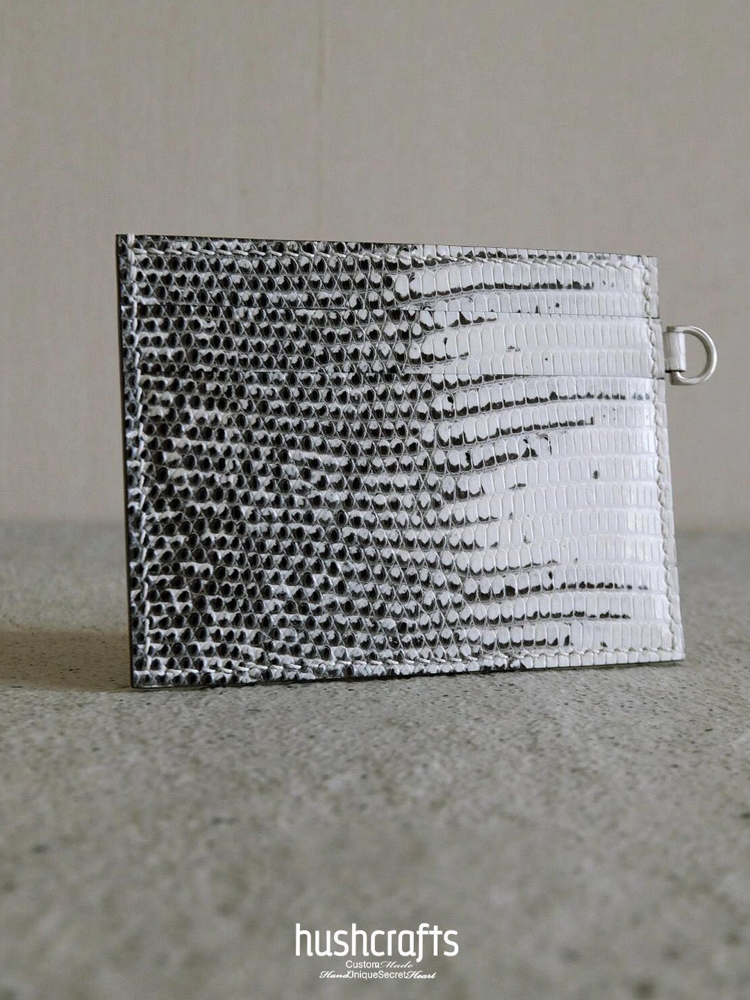 Himalayan Lizard Leather Card Holder - hushcrafts
