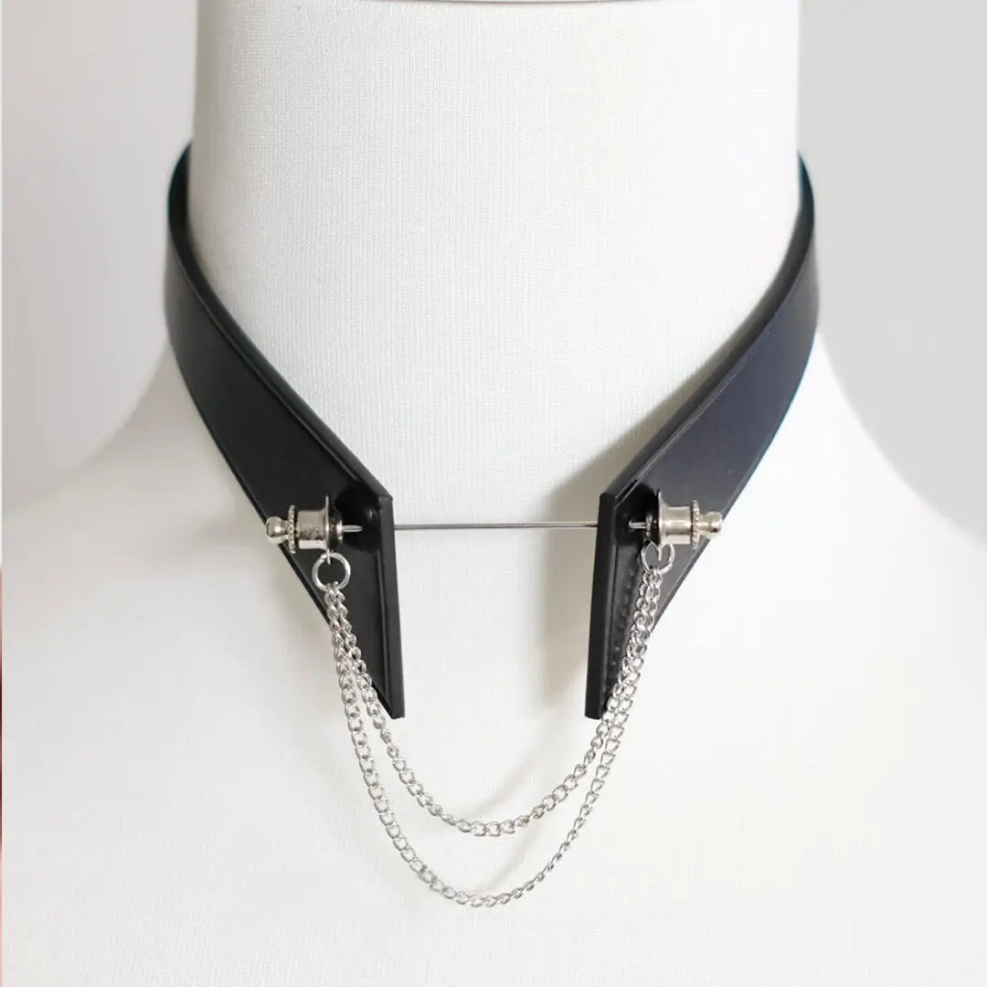 Leather Collar | Stylish & Durable Black Collar with  display picture 3