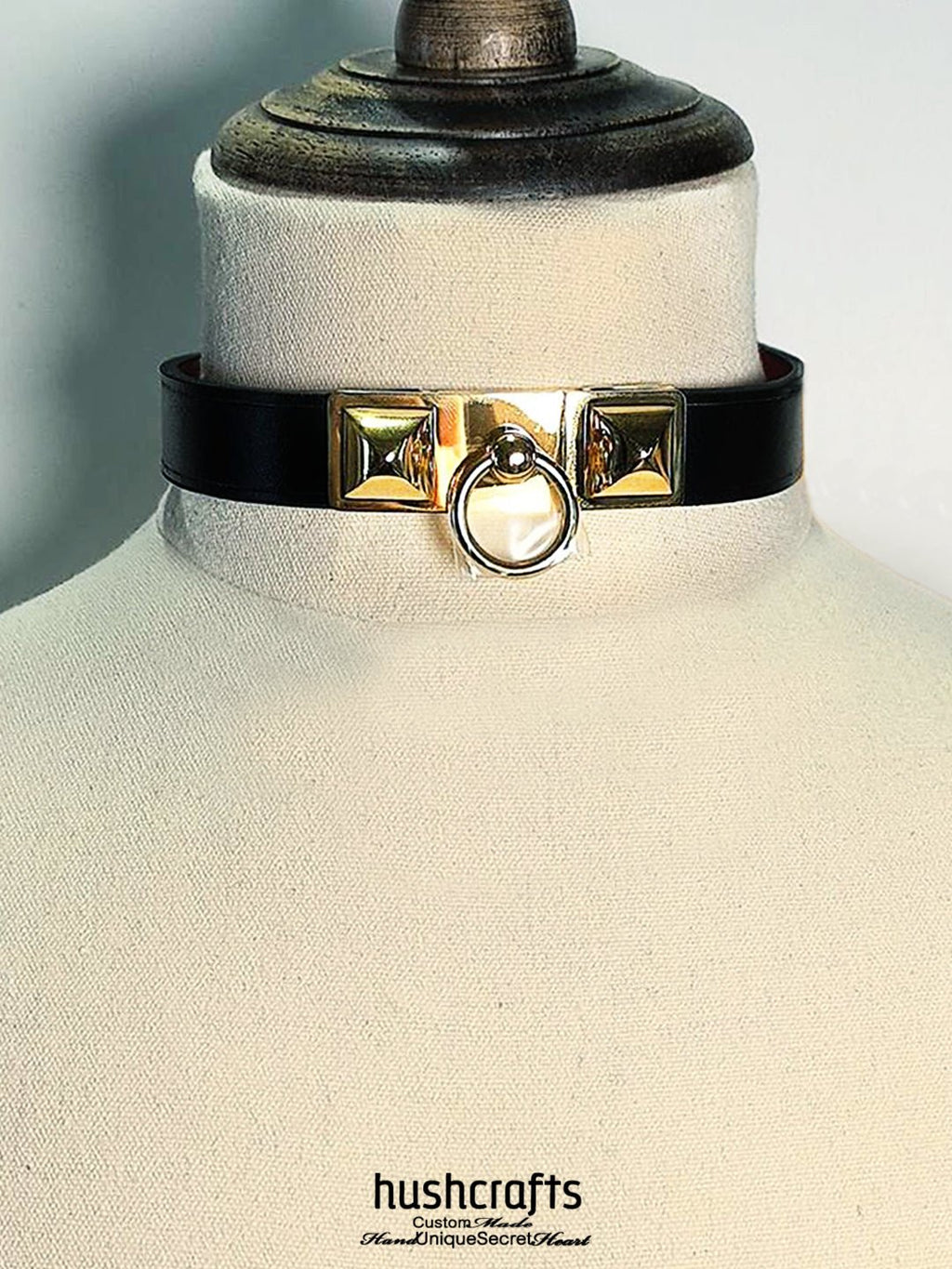 Hushcrafts® Collar - Kelly & Square Buckle "Lock" - hushcrafts
