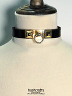 Hushcrafts® Collar - Kelly & Square Buckle "Lock" - hushcrafts