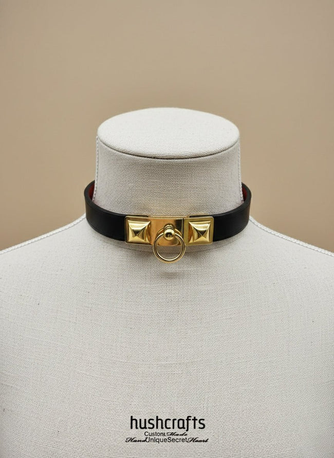 Hushcrafts® Halsband – Kelly &amp; Square Buckle „Lock“ Main Image