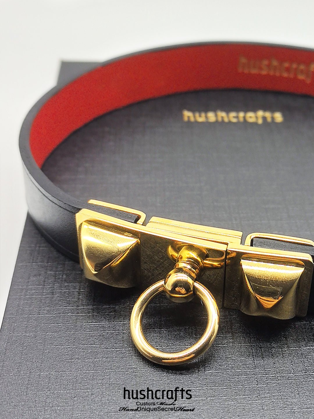 Hushcrafts® Collar - Kelly & Square Buckle "Lock" - hushcrafts