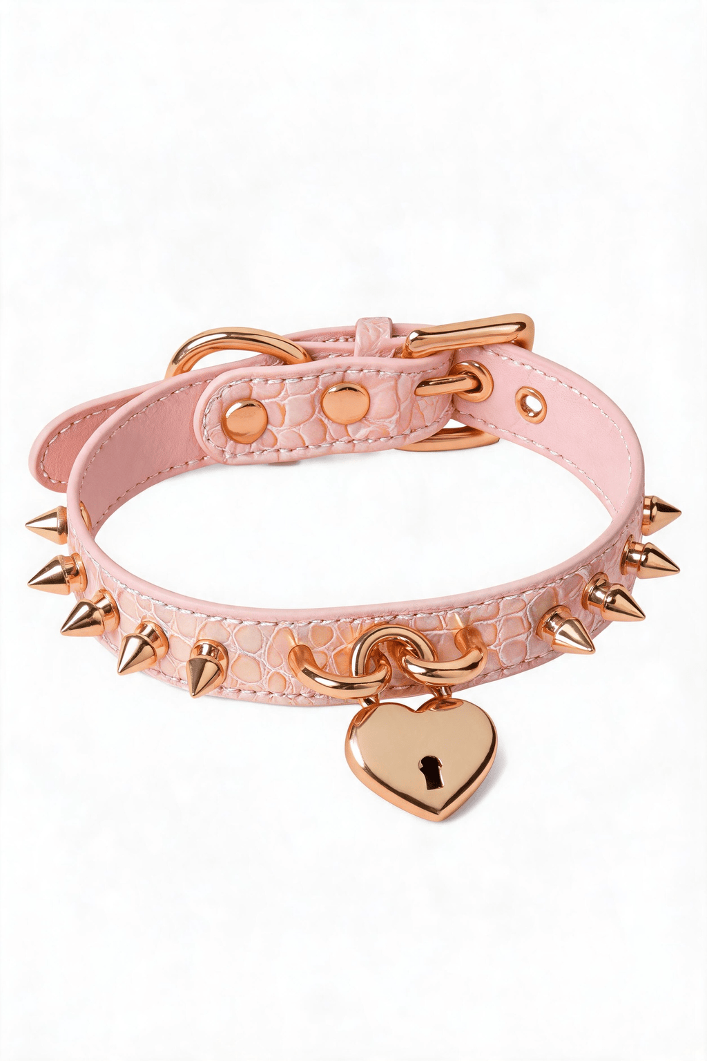 HushCrafts Collar-"Sweet heart Lock" - Hushcrafts LLC