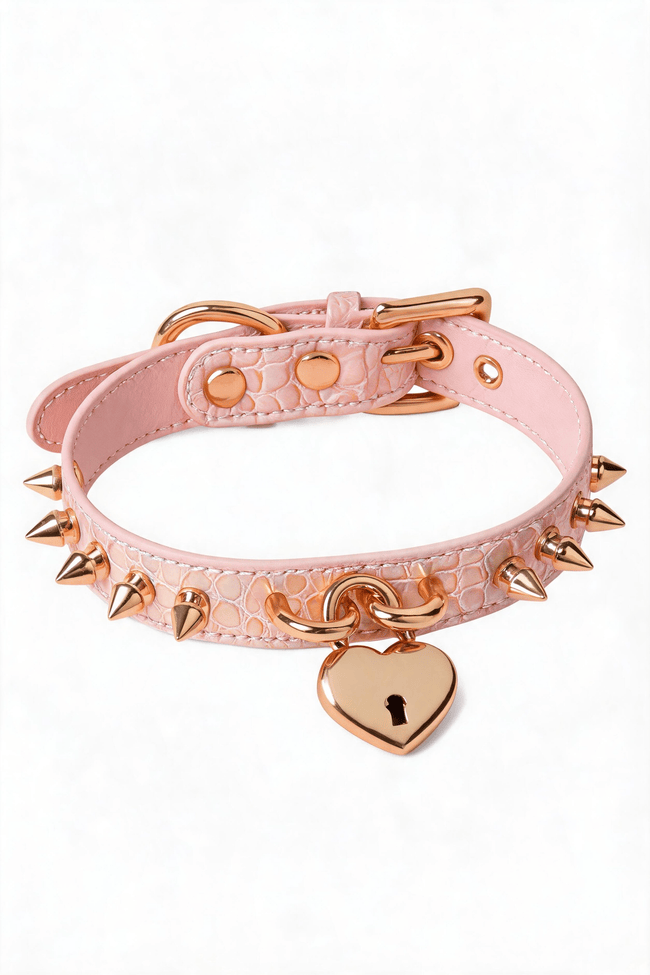 HushCrafts Collar-"Sweet heart Lock" - Hushcrafts LLC Hover Image