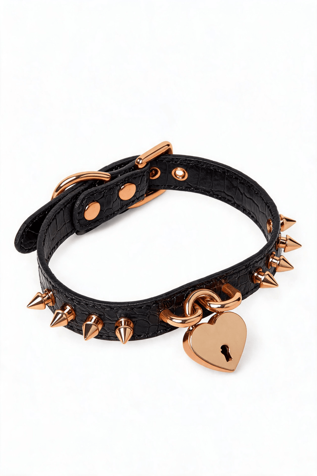 Collier HushCrafts - « Cadenas en forme de cœur » Main Image