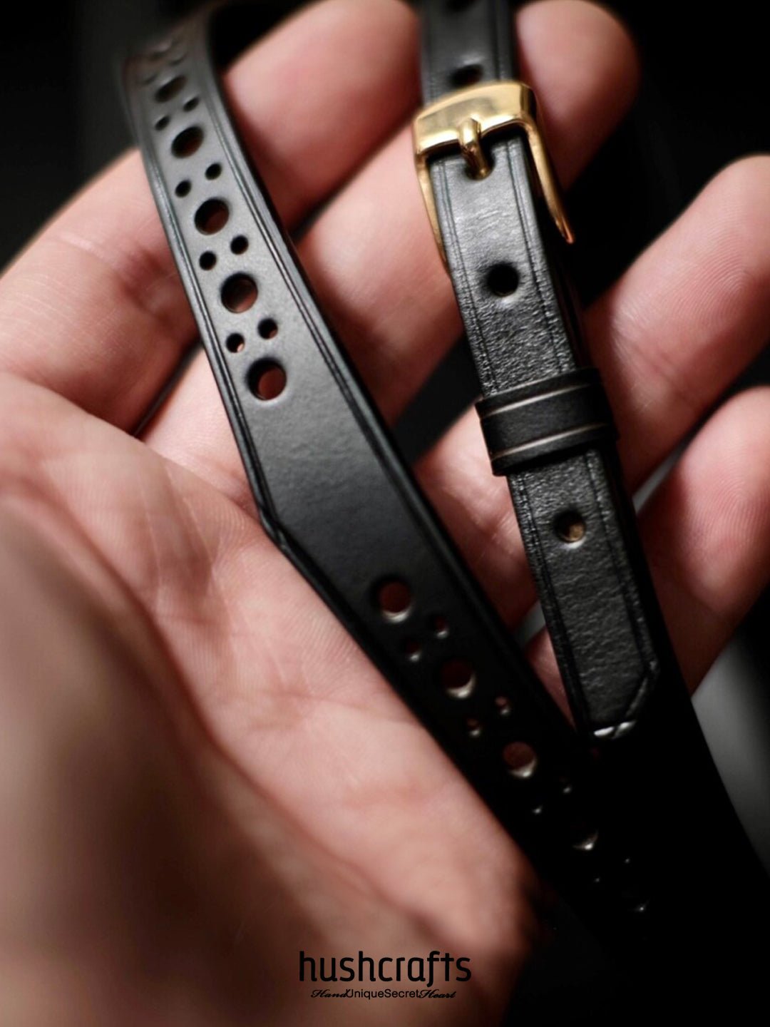 HushCrafts Comfortable Day Collar – Leather Collar for Daily Use, Perfect for All Occasions