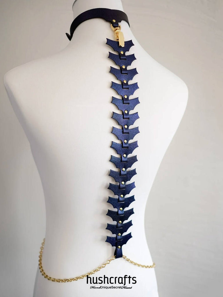 【Taka着用】LLICA SNAKE HEART DAGGER 90s HushCrafts harness - “Nocturne Spine” – hushcrafts