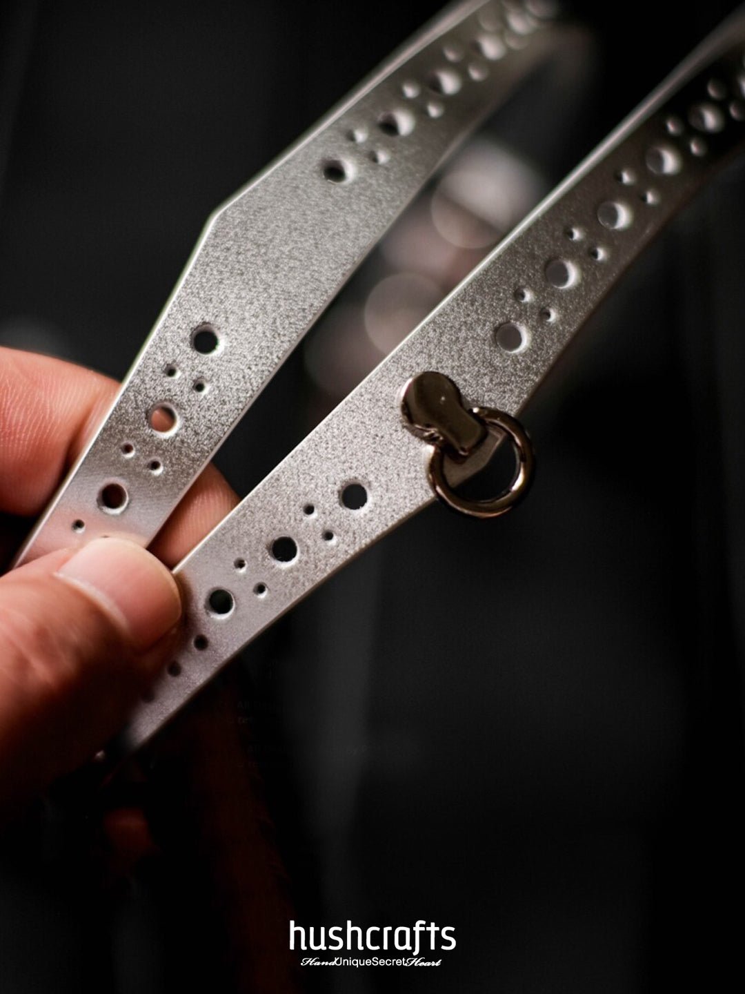 HushCrafts Premium Day Collar – Leather Collar for Everyday Wear, Comfortable and Stylish