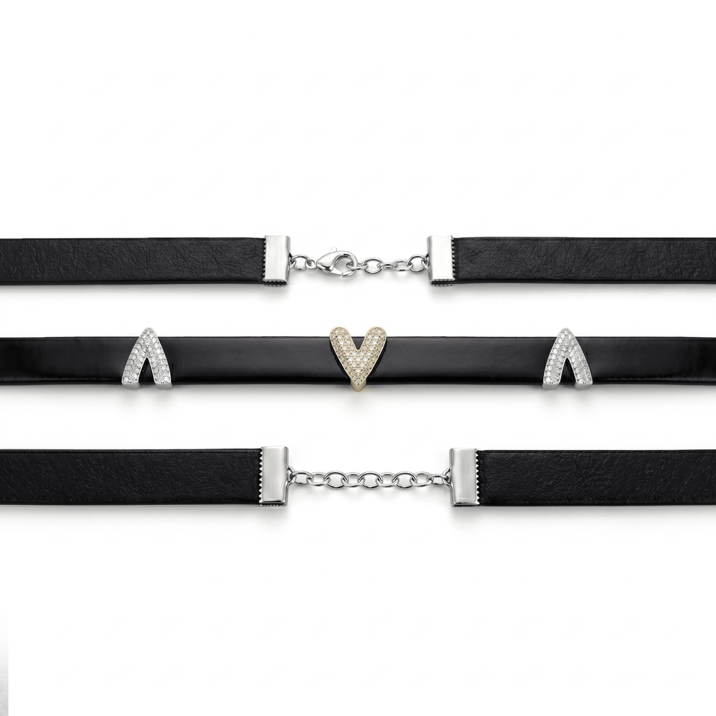 Hushcrafts® Sovereign Collar – Premium Leather Choker with Lambskin Lining - Hushcrafts LLC