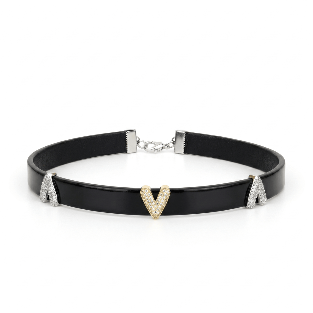 Hushcrafts® Sovereign Collar – Premium Leather Choker with Lambskin Lining - Hushcrafts LLC