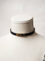 HUSHCRAFTS® "WORDS" Leather Day Collar - Hushcrafts LLC