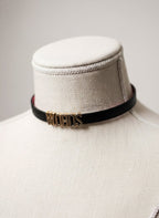 HUSHCRAFTS® "WORDS" Leather Day Collar - Hushcrafts LLC