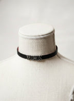 HUSHCRAFTS® "WORDS" Leather Day Collar - Hushcrafts LLC