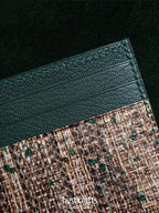 Italian Python Leather Card Holder - hushcrafts