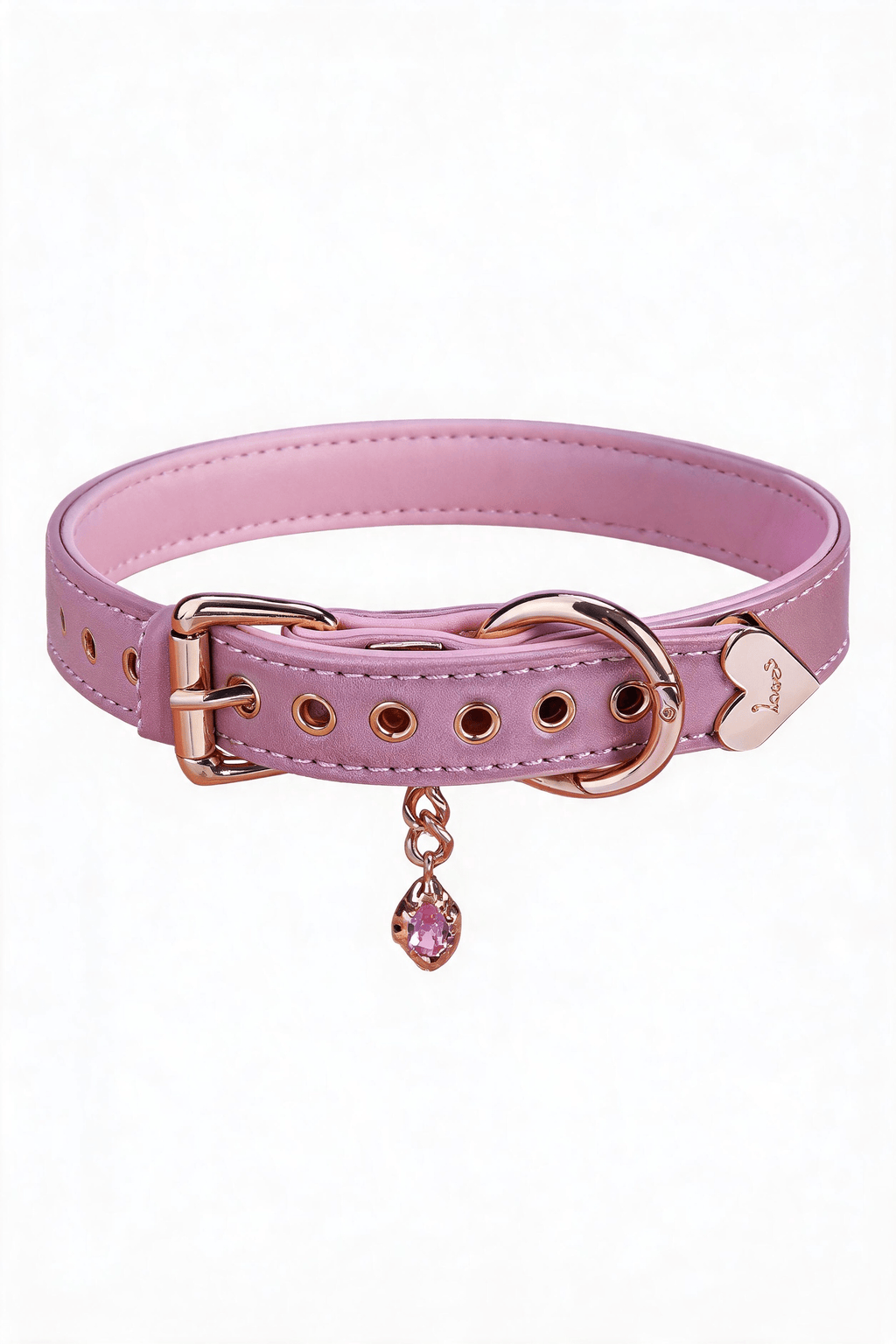 "Jewel Grace" Leather Choker - Hushcrafts LLC