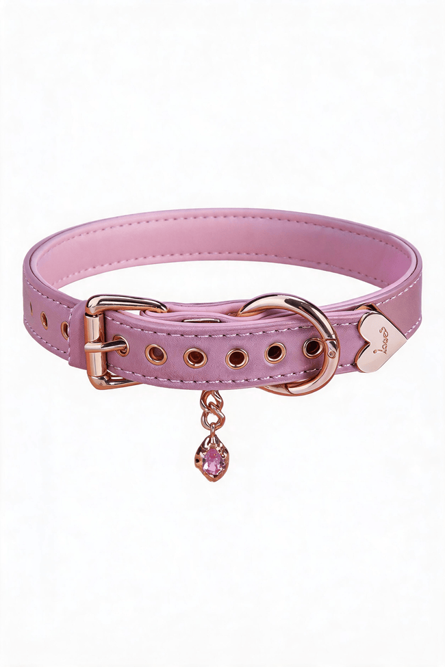 Collier ras du cou en cuir « Jewel Grace » Main Image